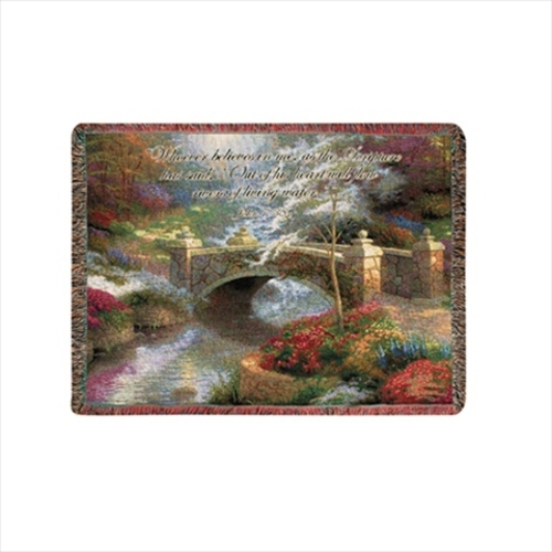 Bridge Of Hope Tapestry Throw Blanket Fashionable Jacquard Woven 60 X 
