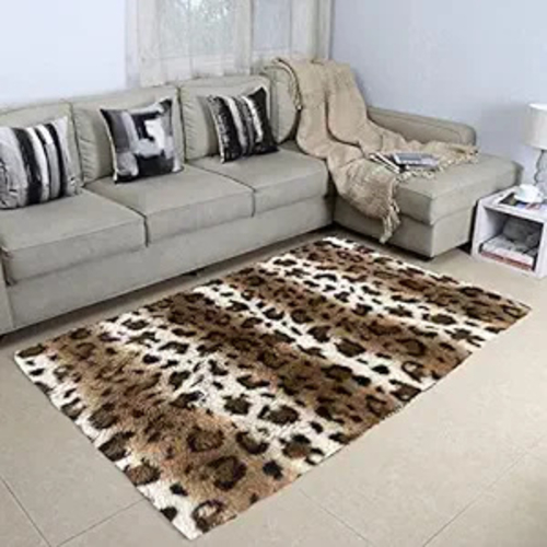 CottonFry Faux Sheepskin Fur Area Rugs Round Fur Throw Rug Floor Mat