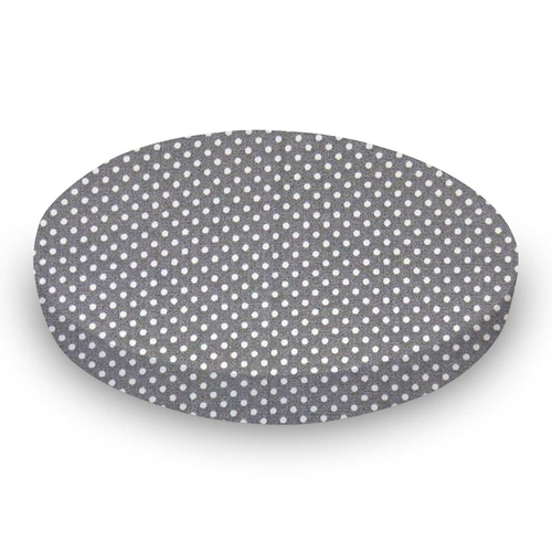 SheetWorld Fitted Oval Crib Sheet Fits Stokke Sleepi - 100% Cotton
