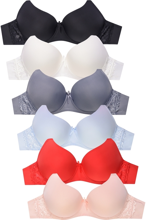 Mamia BR4343PLD-42D D Cup Full Coverage Bra - 42D - Style BR4343PLD - 