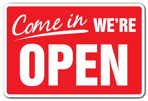 SignMission Z-1117-Come In Were Open 11 x 17 in. Come in We Are Open B