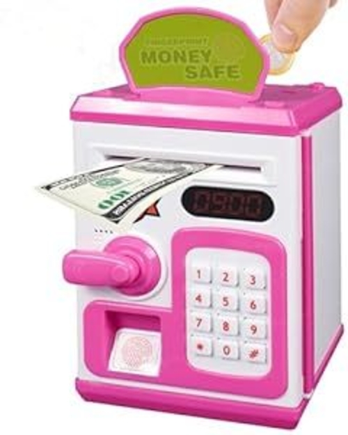 Money Safe Piggy Savings Bank with Finger Print Sensor for Kids