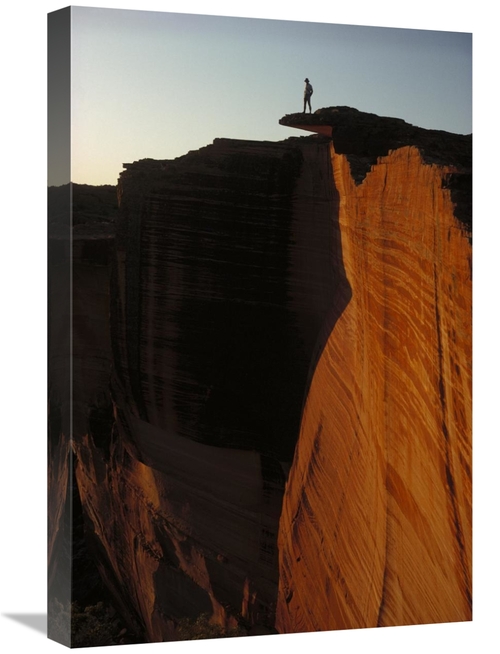 Global Gallery GCS-395907-1624-142 16 x 24 in. Person Standing Atop th