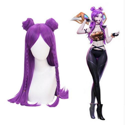 League Of Legends LOL K/DA Kaisa Cosplay Wig 80cm
