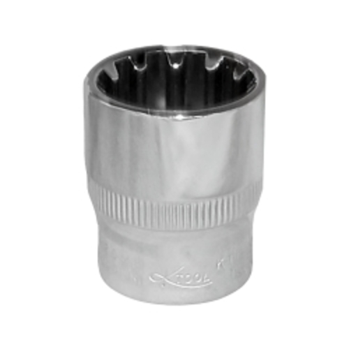 K Tool International KTI-20715 0.37 in. Drive Chrome Spline Socket&#44