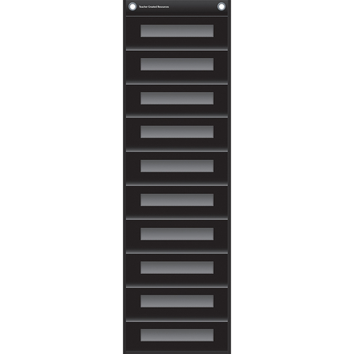 Teacher Created Resources TCR20841 File Storage Pocket Chart, Blac