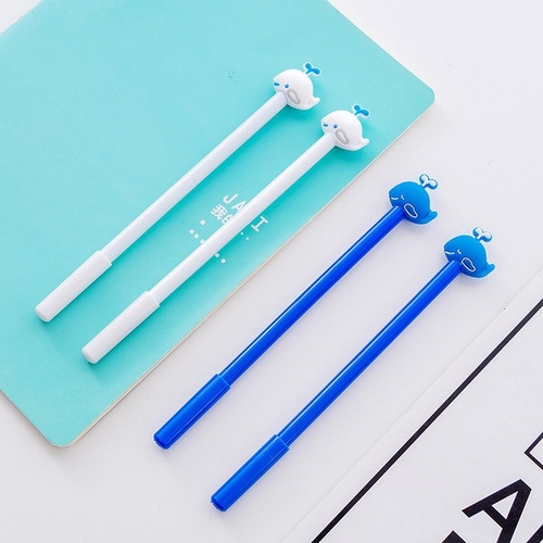 2 pcs Cute Ocean blue whale Gel Pen gel ink pen