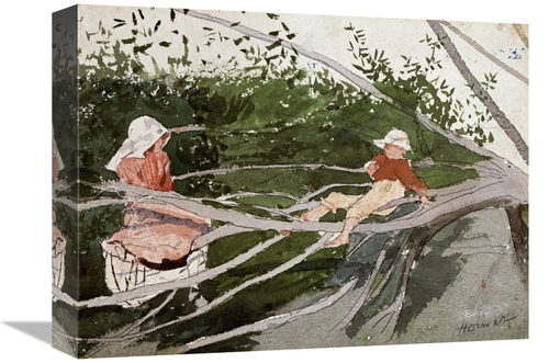 16 in. Out on a Limb Art Print - Winslow Homer