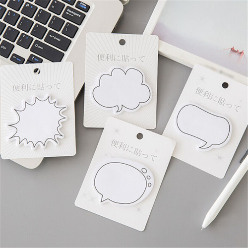 2Pcs Cartoon Cute Sticky Notes Dialog Box Stickers