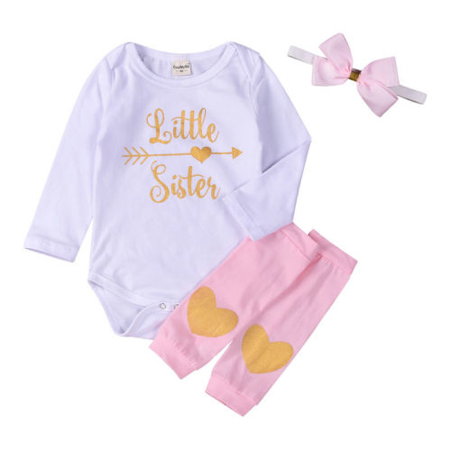 Toddler Infant Baby Girl Outfits Clothes Bodysuit