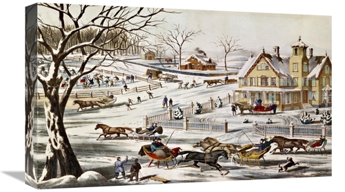 Global Gallery GCS-280622-22-142 22 in. A Home in the Country Art Prin