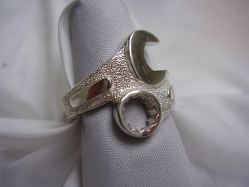 Hotrod Rocks HRR-017R Mens Wrench ring- Size 10