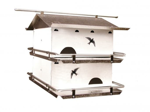 Birds Choice PMW2ASSEM Watersedge Purple Martin House, 2 Floor & 4