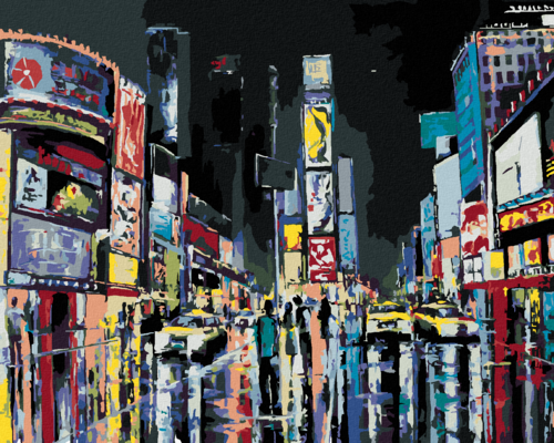 Paint by Numbers - NIGHT VIEW OF NEW YORK