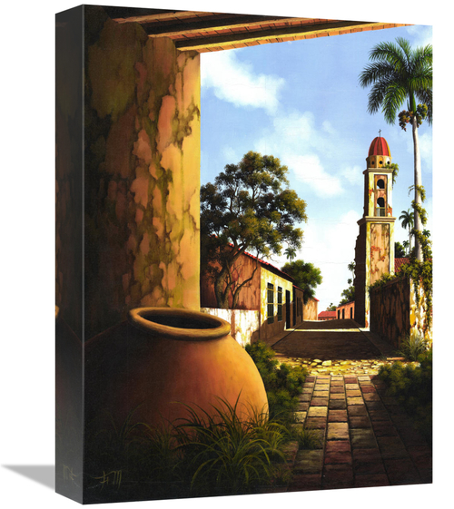 Global Gallery GCS-477341-1216-142 12 x 16 in. The Courtyard Art Print