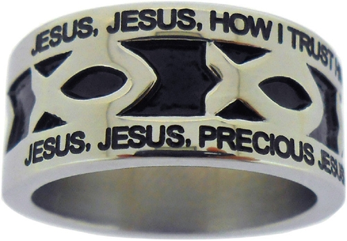 Solid Rock Jewelry 198495 Stainless Steel Silver Ring, Tis So Swee