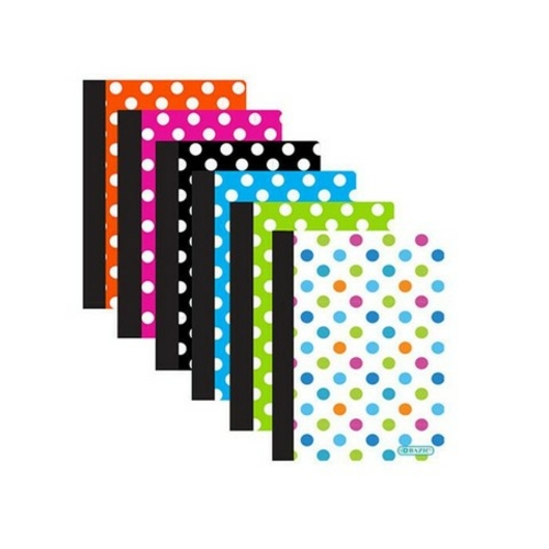 Bazic 5471  80 Ct. 5" x 7" Polka Dot Poly Cover Personal Com
