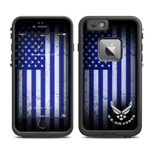 DecalGirl LFI6P-USAF-FLAG Lifeproof iPhone 6 Plus Fre Case Skin - USAF