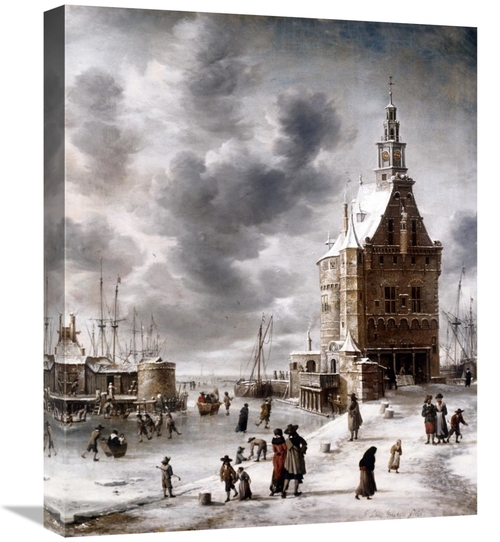 Global Gallery GCS-276689-22-142 22 in. Town Gate of Hoorn Art Print -