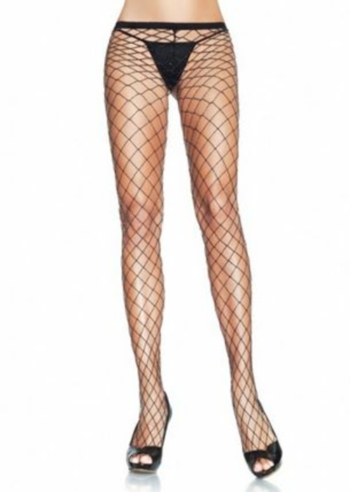 Industrial Pantyhose - One Size - Black/silver