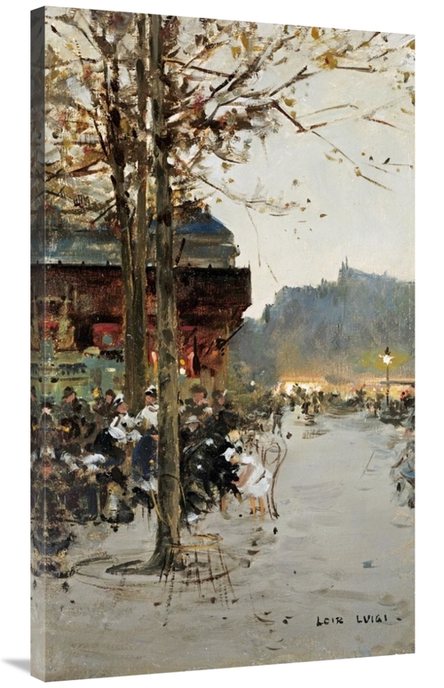 Global Gallery GCS-266781-40-142 40 in. Crepuscule - Place De La Repub