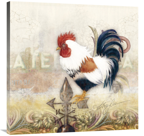 Global Gallery GCS-129887-3636-142 36 x 36 in. Paisley Rooster Art Pri
