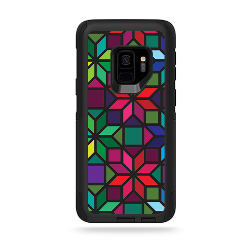 MightySkins OTCSGS9-Stained Glass Window Skin for Otterbox Commuter Ga