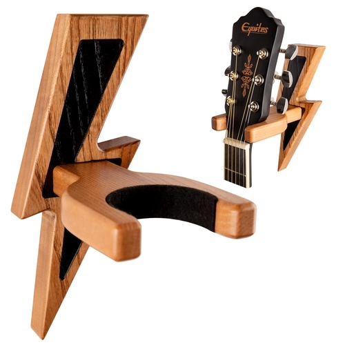 Guitar Holder Wall Mount Ash Wood Wooden Guitar Hanger Hook Stand Rack