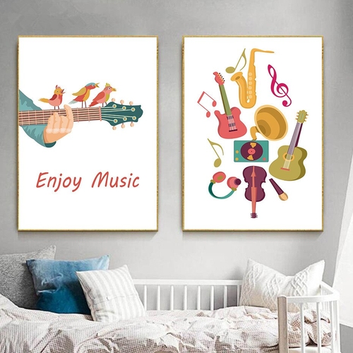 Enjoy Music Modern Painting Wall Art