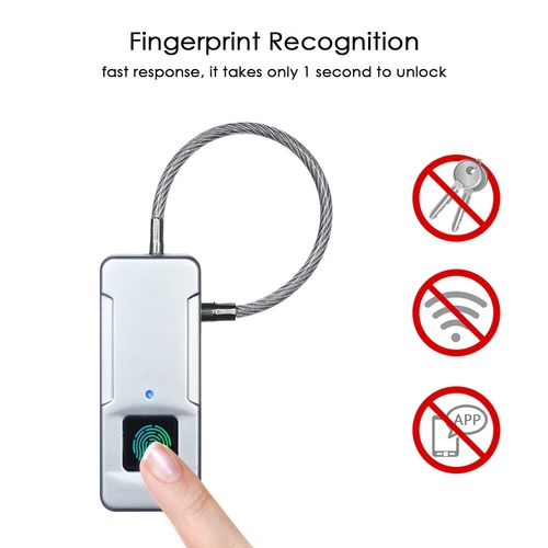 Smart Fingerprint Lock USB Rechargeable 10 Sets