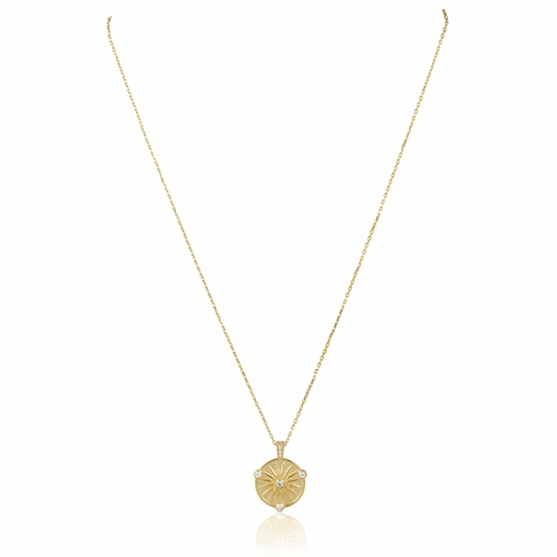 Lulu Sunburst Coin Necklace