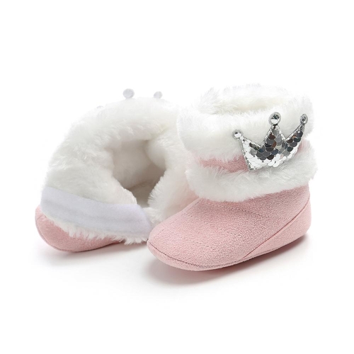 Baby Girls Boots Thicken Fur Super Warm Princess