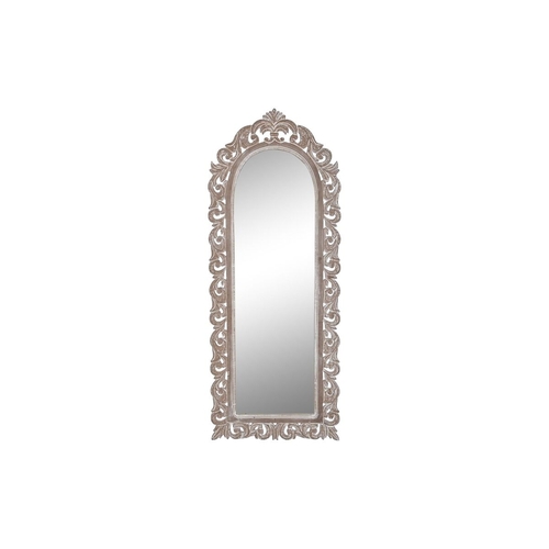 Wall mirror DKD Home Decor Crystal Natural MDF Wood (60 x 2,5 x 152