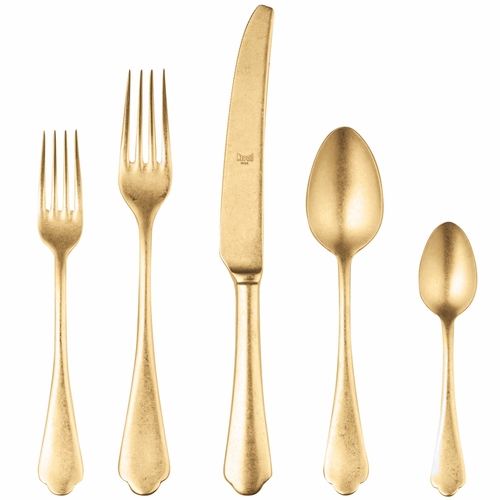 CUTLERY SET 5 PCS DOLCE VITA PEWTER ORO