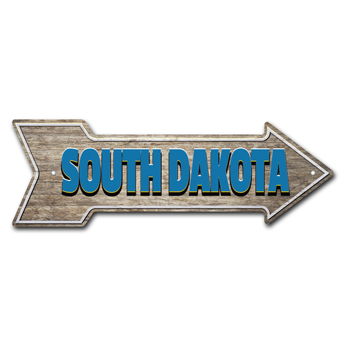 SignMission P-ARROW-999600 6 x 18 in. Arrow Sign - South Dakota