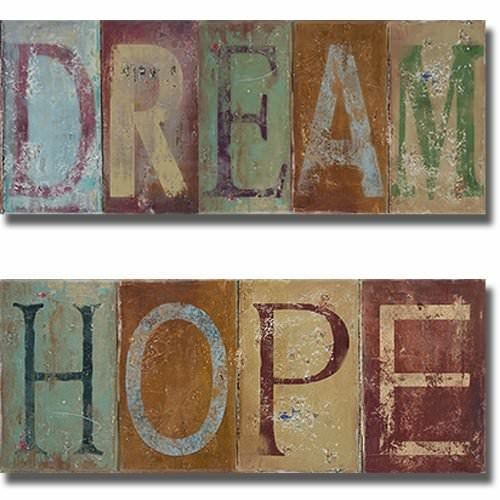Artistic Home Gallery 1640AM607SG Dream & Hope by Patricia Pinto 2-Pie