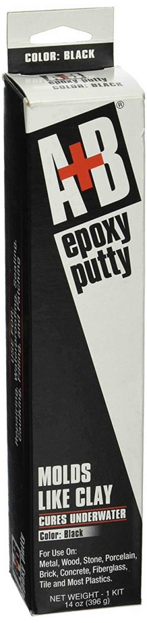 Anderson AND9908 15.50 oz A plus B Epoxy Putty, Black