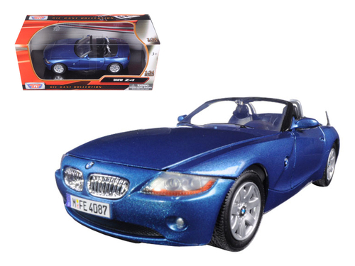 BMW Z4 Blue 1/24 Diecast Model Car by Motormax