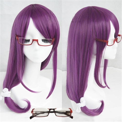 Tokyo Ghoul Guru Rize Kamishiro Long Wavy Purple