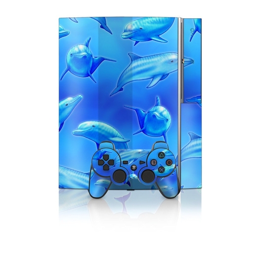 DecalGirl PS3-SDOLPHINS PS3 Skin - Swimming Dolphins