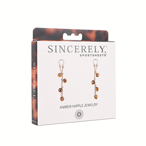 Sincerely, Sportsheets Amber Adjustable Nipple Jewelry Tortoiseshell