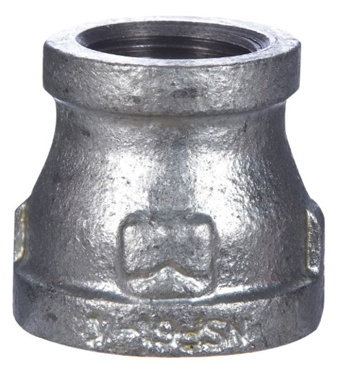 B & K 511-373BG Galvanized Iron Reducing Coupling 1.5 x 0.5 in.