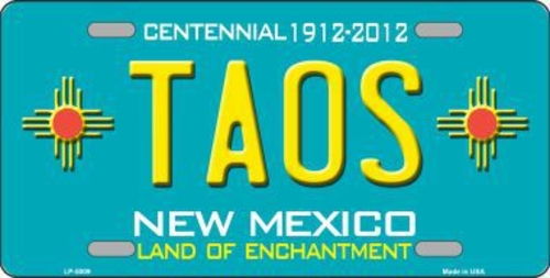 Smart Blonde LP-5009 Taos Teal New Mexico Novelty License Plate