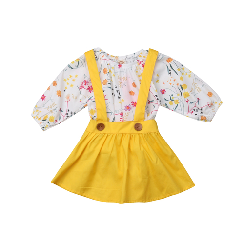 2018 Babies Girls Floral Clothes Sets Newborn Baby
