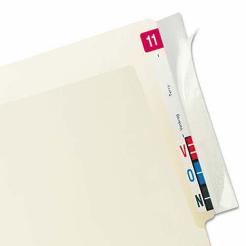 Tabbies 68386 Protector  End Tab Folder  8x2  Clear  100/PK