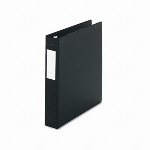 Universal 33411 Suede Finish Vinyl Round Ring Binder with Label Holder