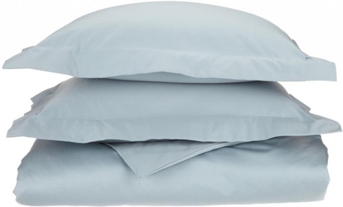 Egyptian Cotton 1200 Thread Count Solid Duvet Cover Set  Full/Queen-Te
