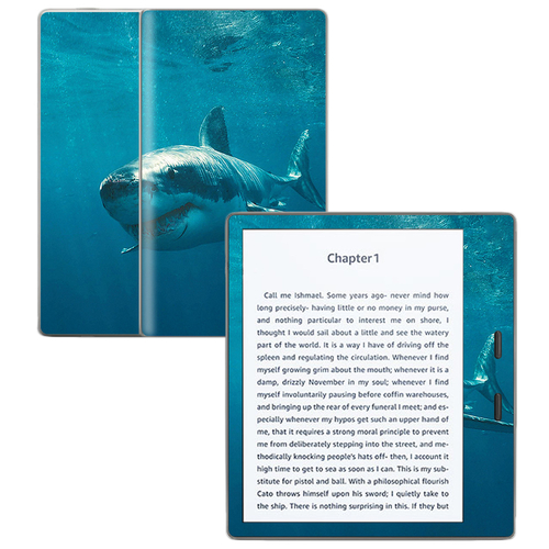 MightySkins AMKOA7-Shark Skin for Amazon Kindle Oasis 7 in. 9th Gen - 