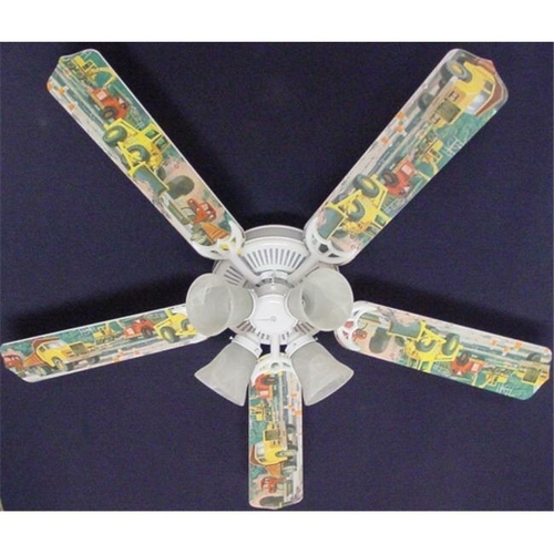 Ceiling Fan Designers 52FAN-KIDS-CDT Construction Dump Trucks Ceiling 