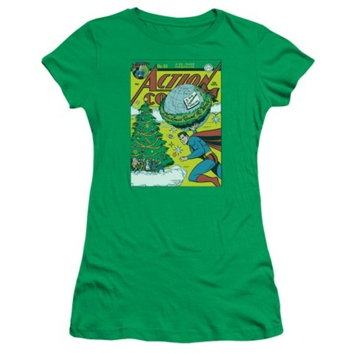 Dc-Cover No. 93 - Short Sleeve Junior Sheer Tee - Kelly Green, Med